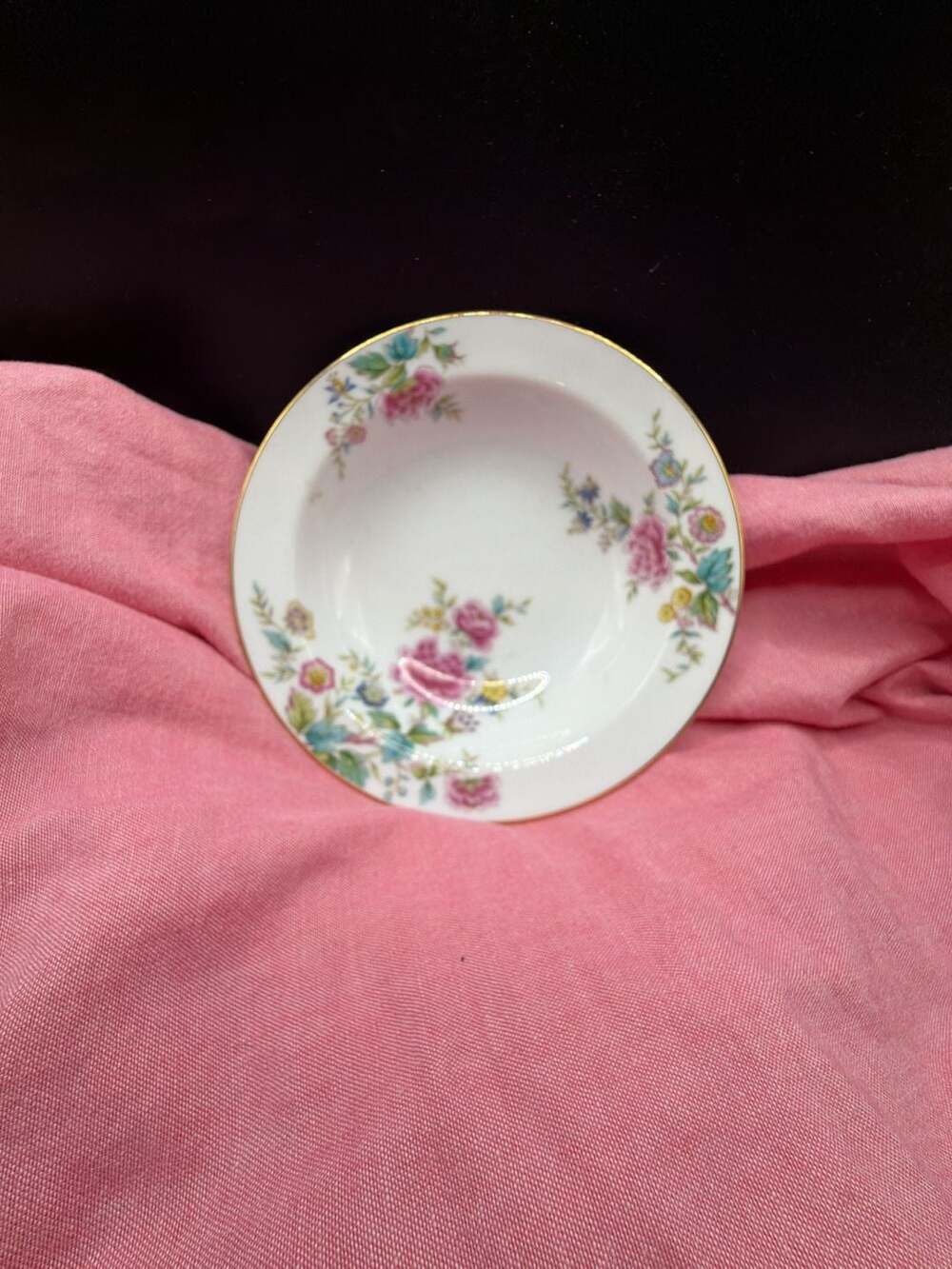 Replacement - Noritake Peony Bowl Size 5.5 Inch Floral Gold Trim Vintage